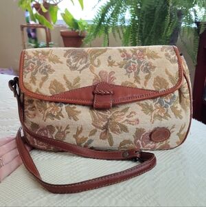 Vintage Floral Liz Claiborne Crossbody Bag